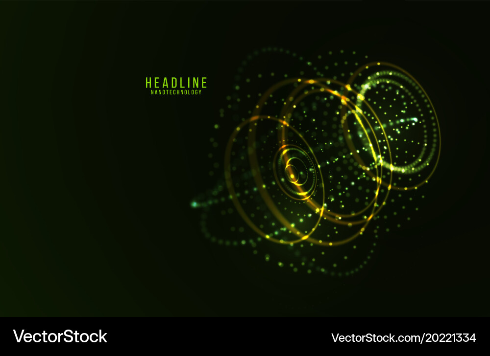 Abstract futuristic hud 3d object Vector Image