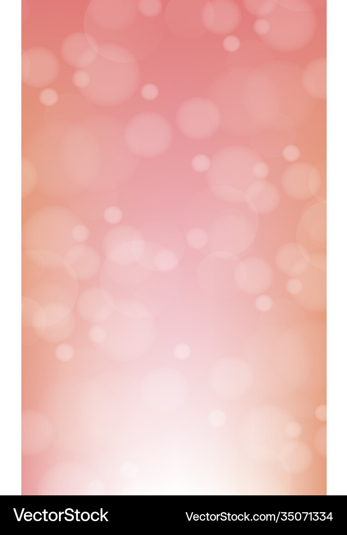 Abstract red blurred background with bokeh effect Vector Image