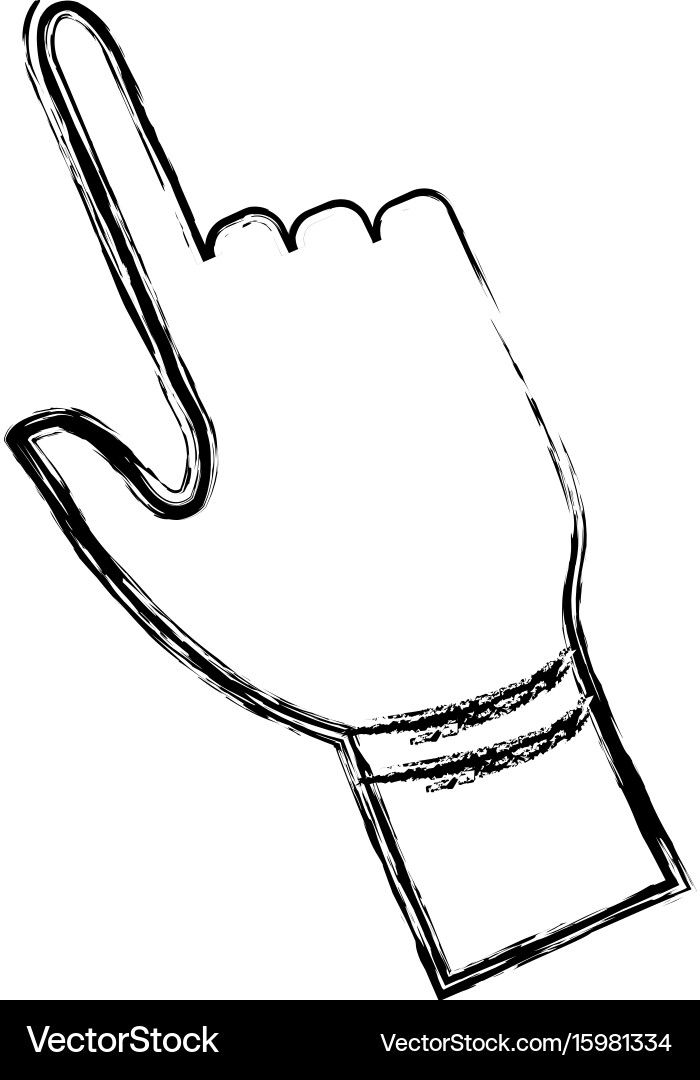 Click hand icon pointer finger cursor vector image