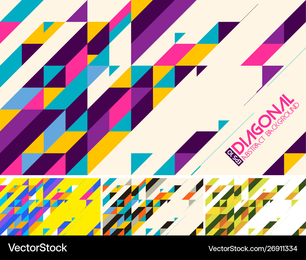 Diagonal Abstract Polygon Background vector image