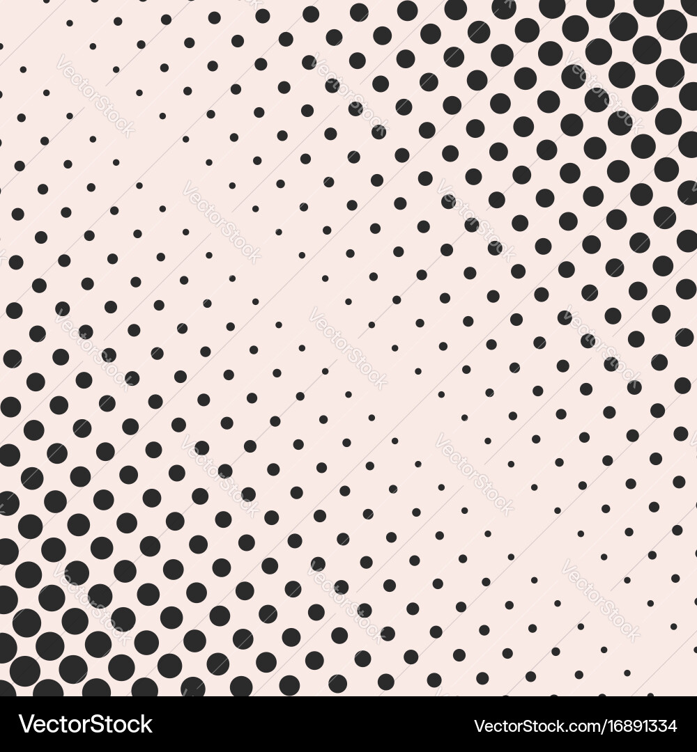 Diagonal Halftone Dots Pattern vector image