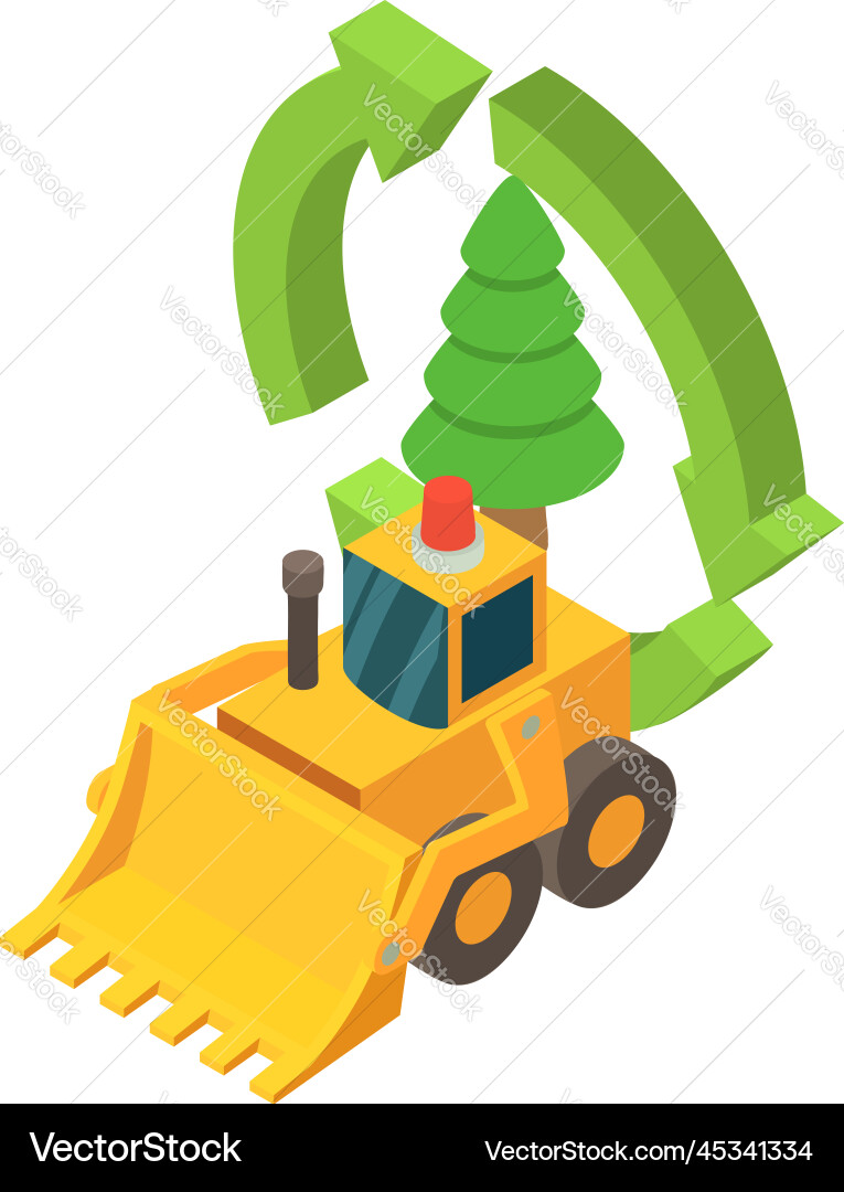 Eco-Technologie Icon isometrische Konstruktion Eco-Technologie Icon isometrische Konstruktion vektorbild