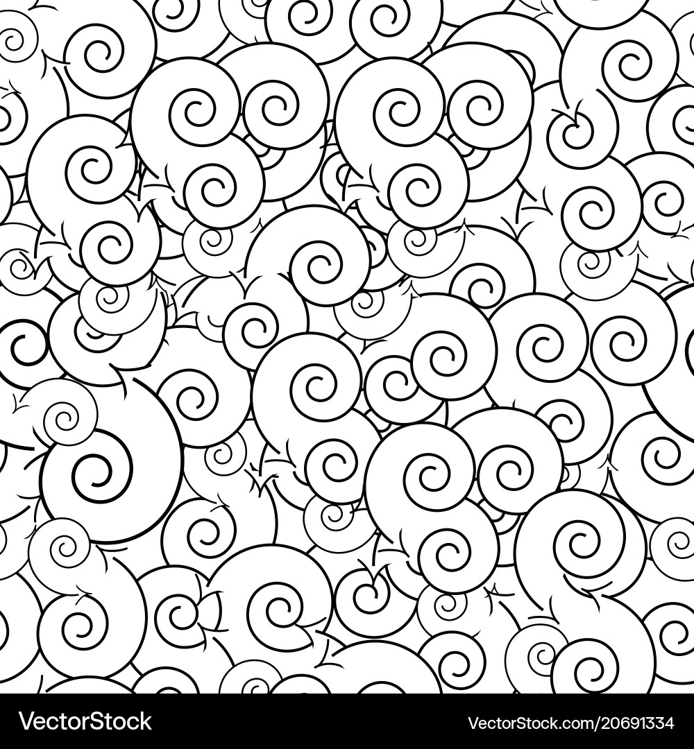 Seamless pattern with abstract black circles vector image