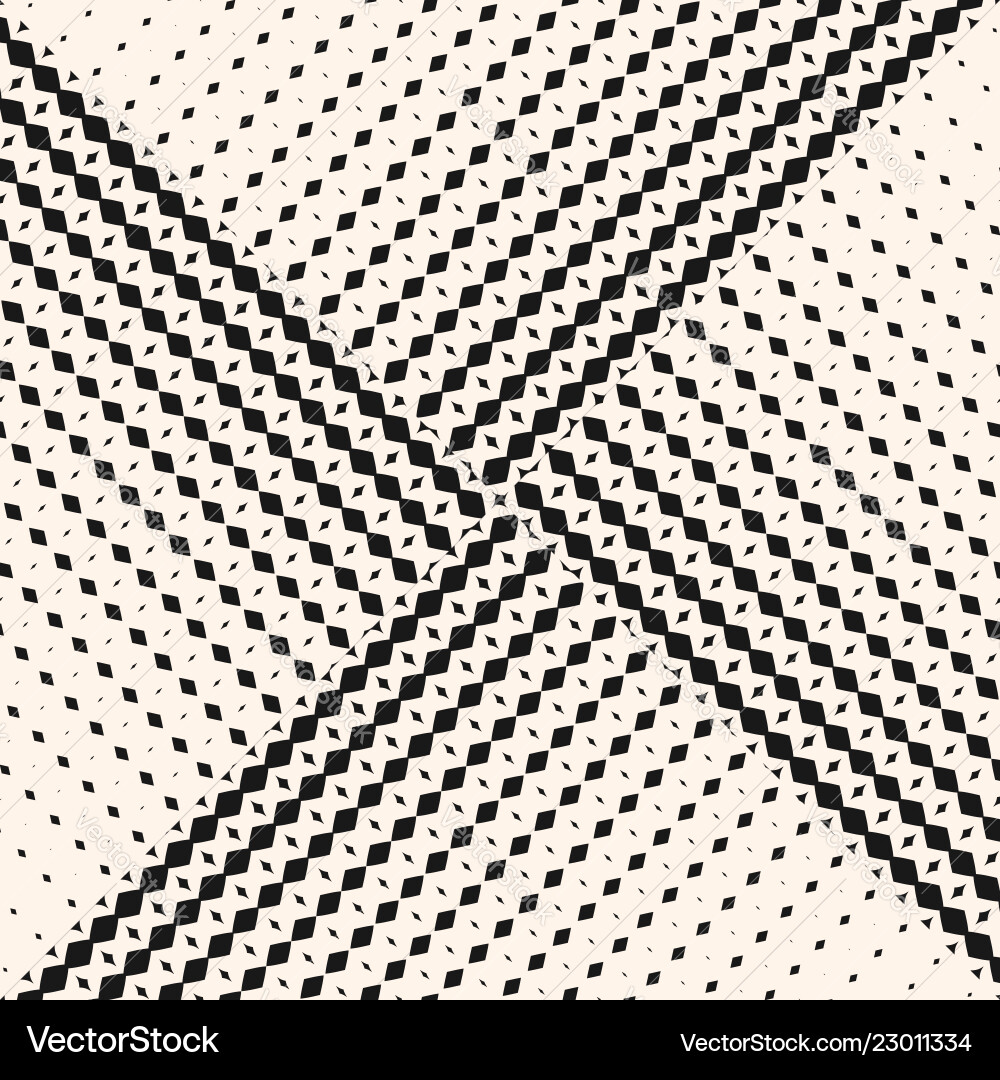 Seamless pattern with halftone triangle tiles Seamless pattern with halftone triangle tiles vector image