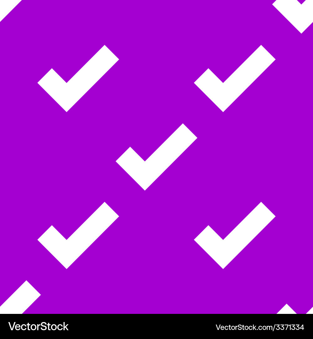 Tick web icon flat design seamless pattern vector image