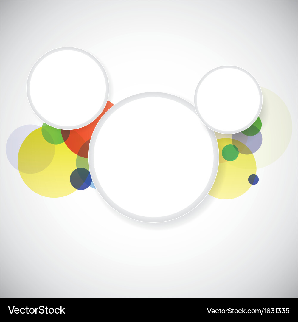 Abstract Colorful Circle Background Vector Image