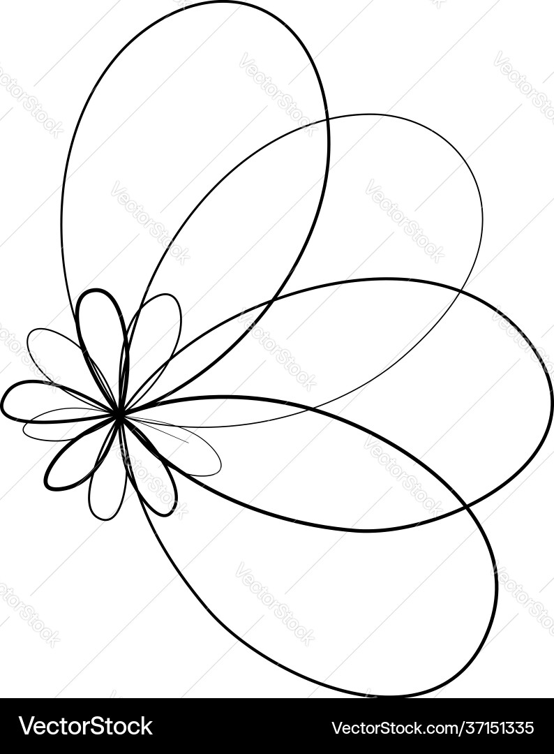 Abstract geometric lineart lines design element Abstract geometric lineart lines design element vector image