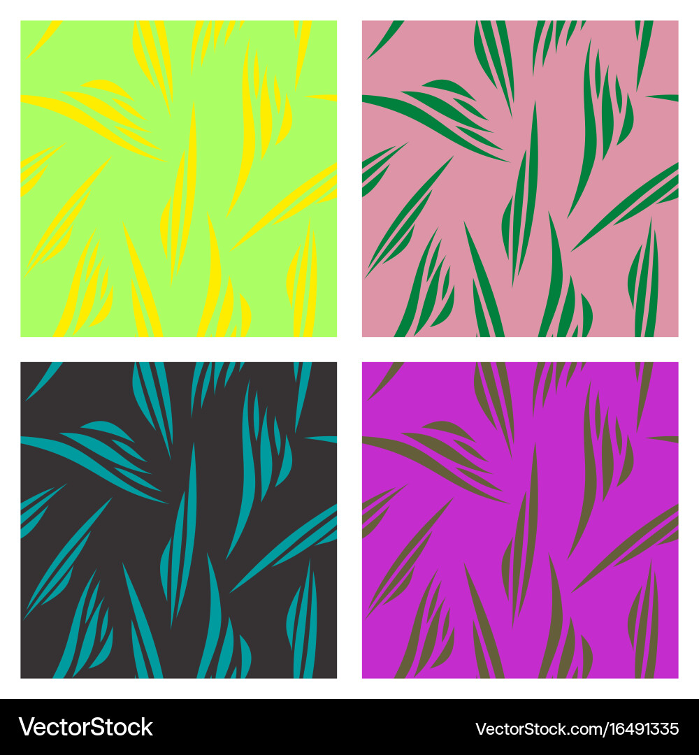 Assembly of patterns in striped style vector image