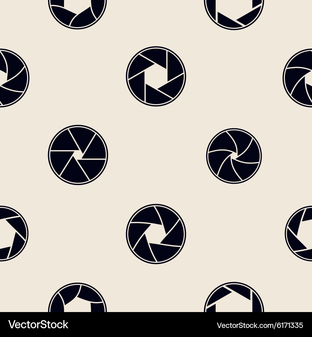 Camera Shutter Seamless Pattern vector image
