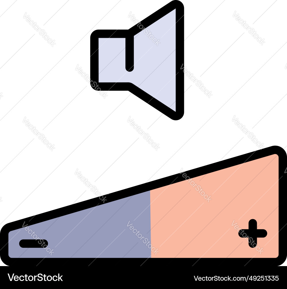 Control panel color icon adjustment button Control panel color icon adjustment button vector image