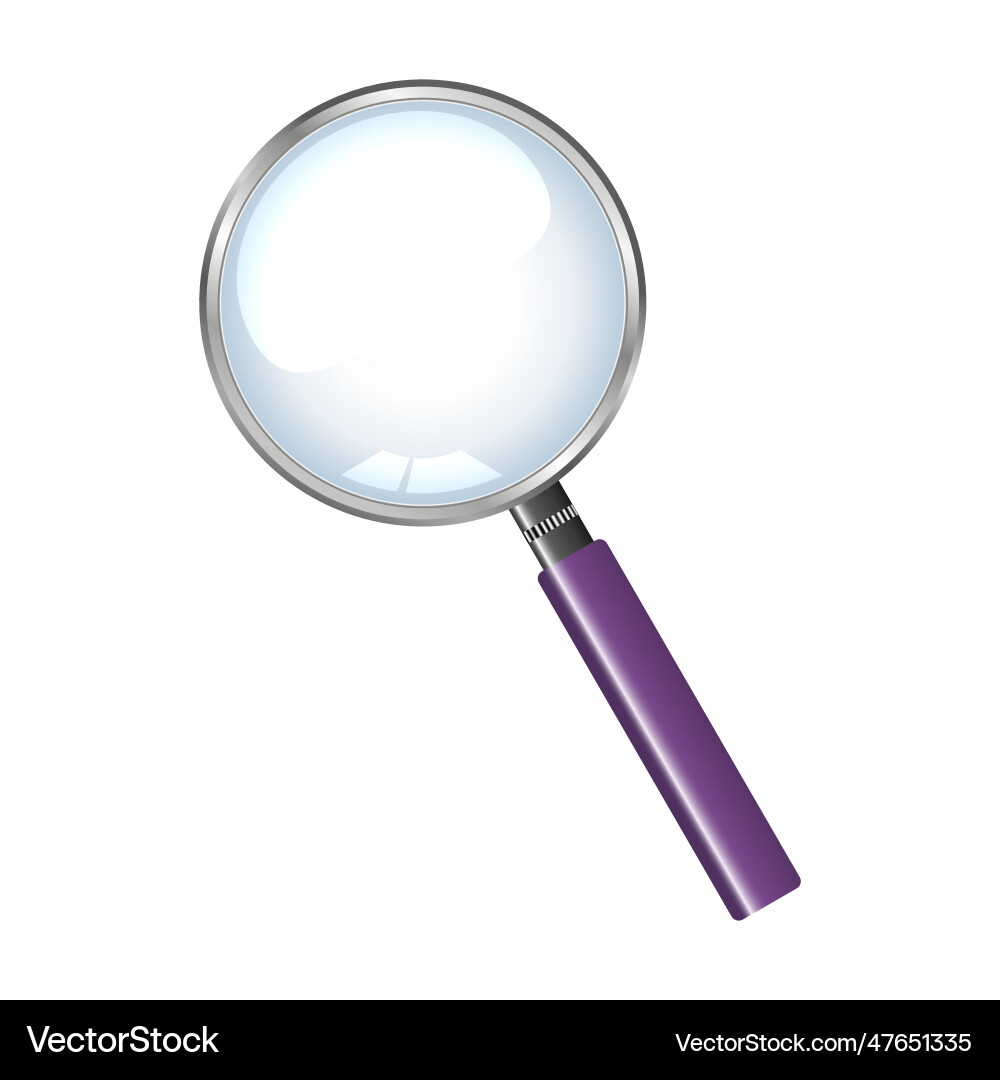 Magnifying glass with a handle Magnifying glass with a handle vector image