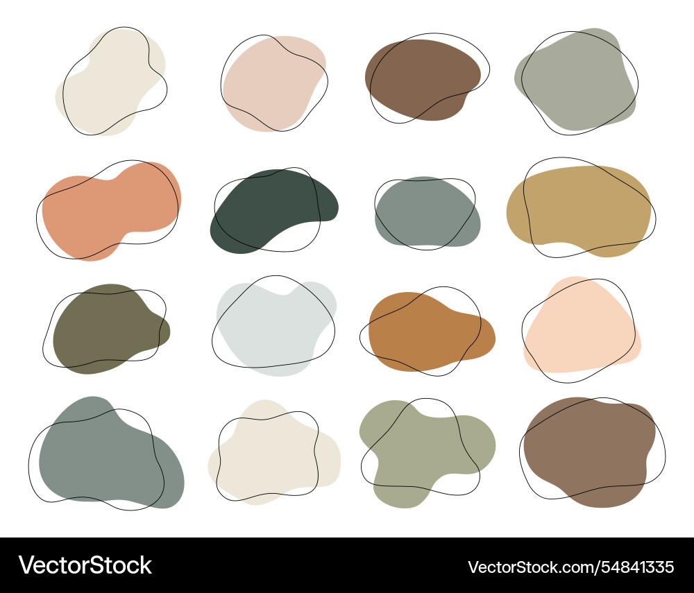 Organic Blob Shape Background Vector Image
