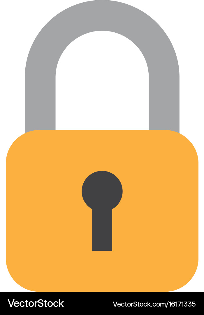 Safe secure padlock icon Royalty Free Vector Image