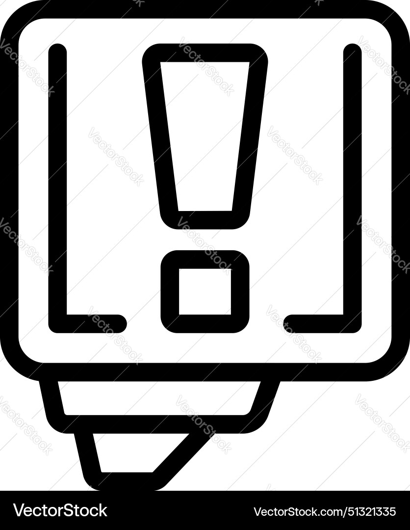 Tips and tricks page icon outline Vector Image