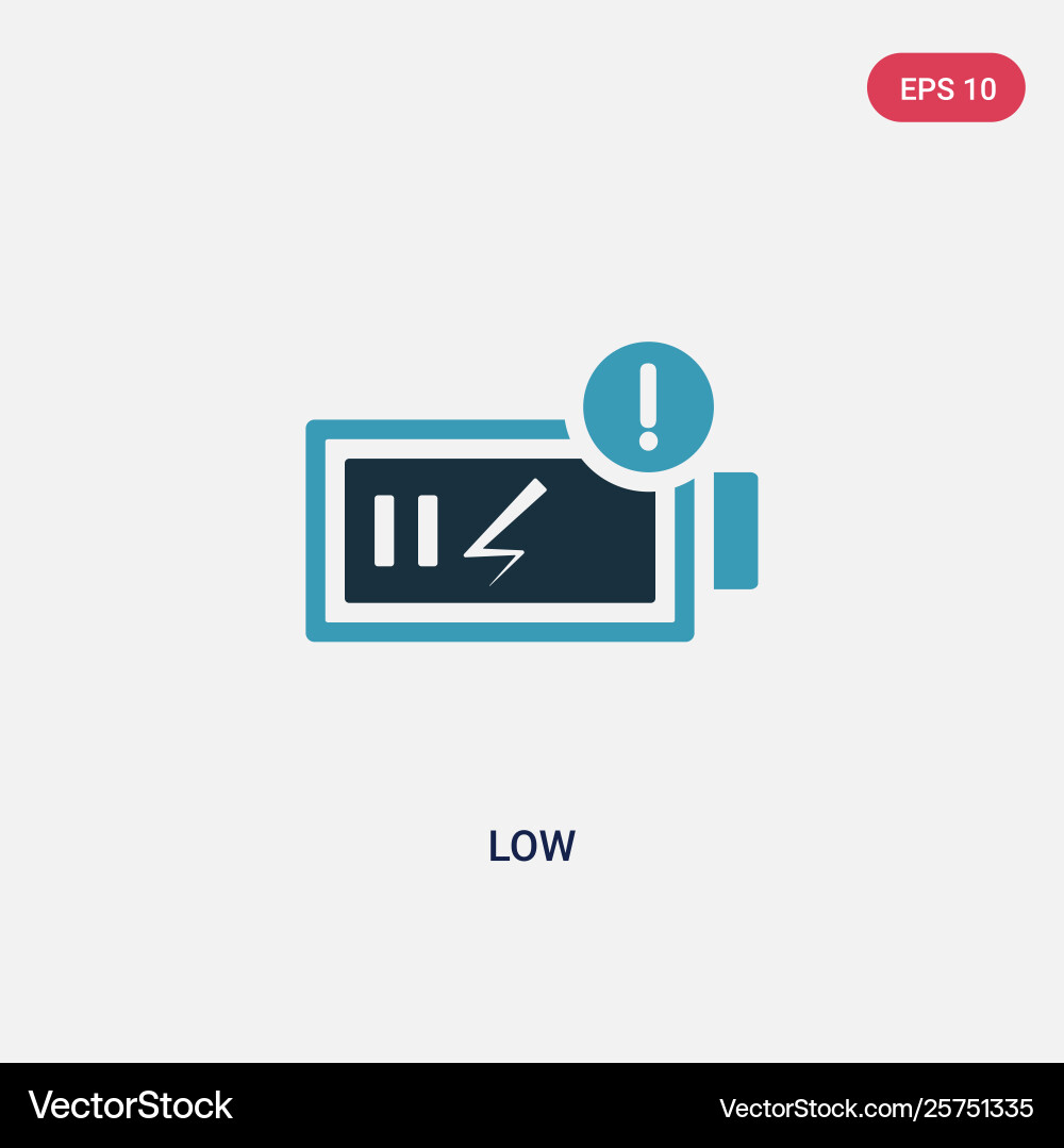 Two color low icon from user interface concept Two color low icon from user interface concept vector image