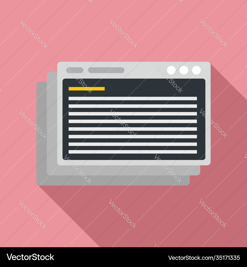 Web page testing icon flat style Web page testing icon flat style vector image