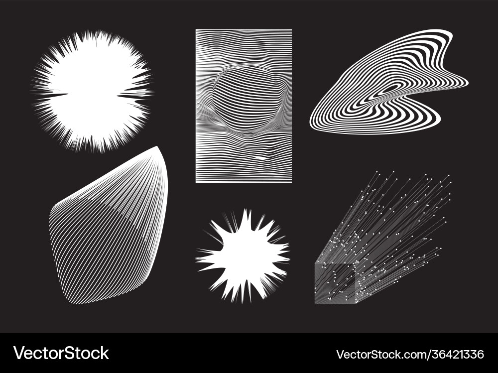 Abstract Geometric Transition Vector Image
