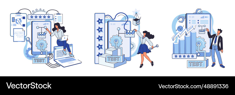 App Testing & Quality Assurance Vector Image