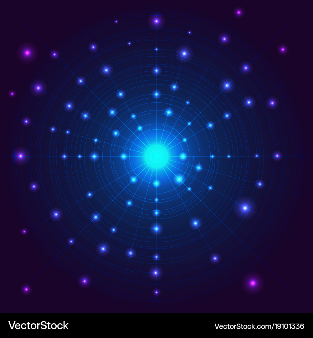 Big data visualization Vector Image
