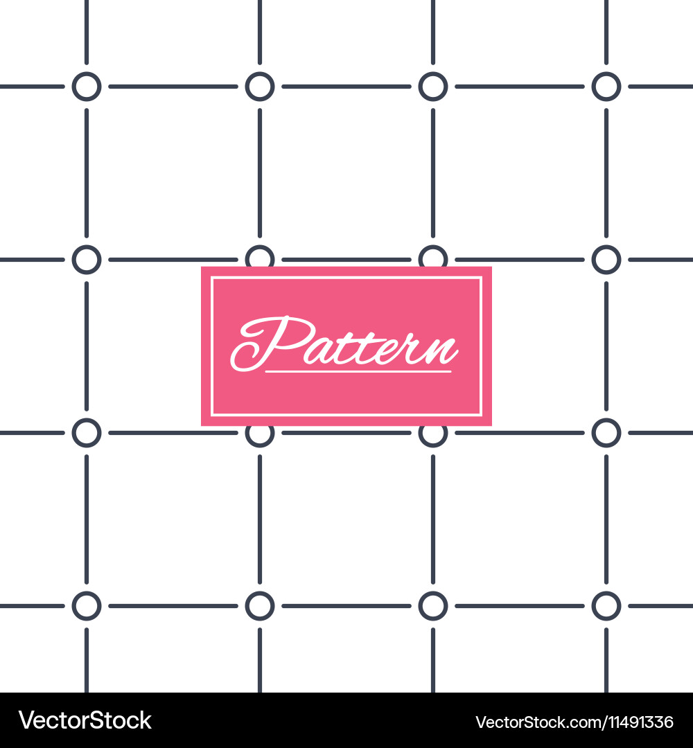 Circles grid stripped seamless pattern Vector Image