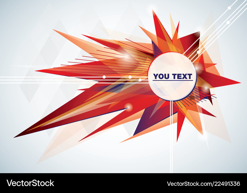 Dynamic Red Abstract Background vector image
