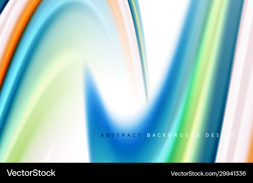 Fluid Color Wave Background Vector Image