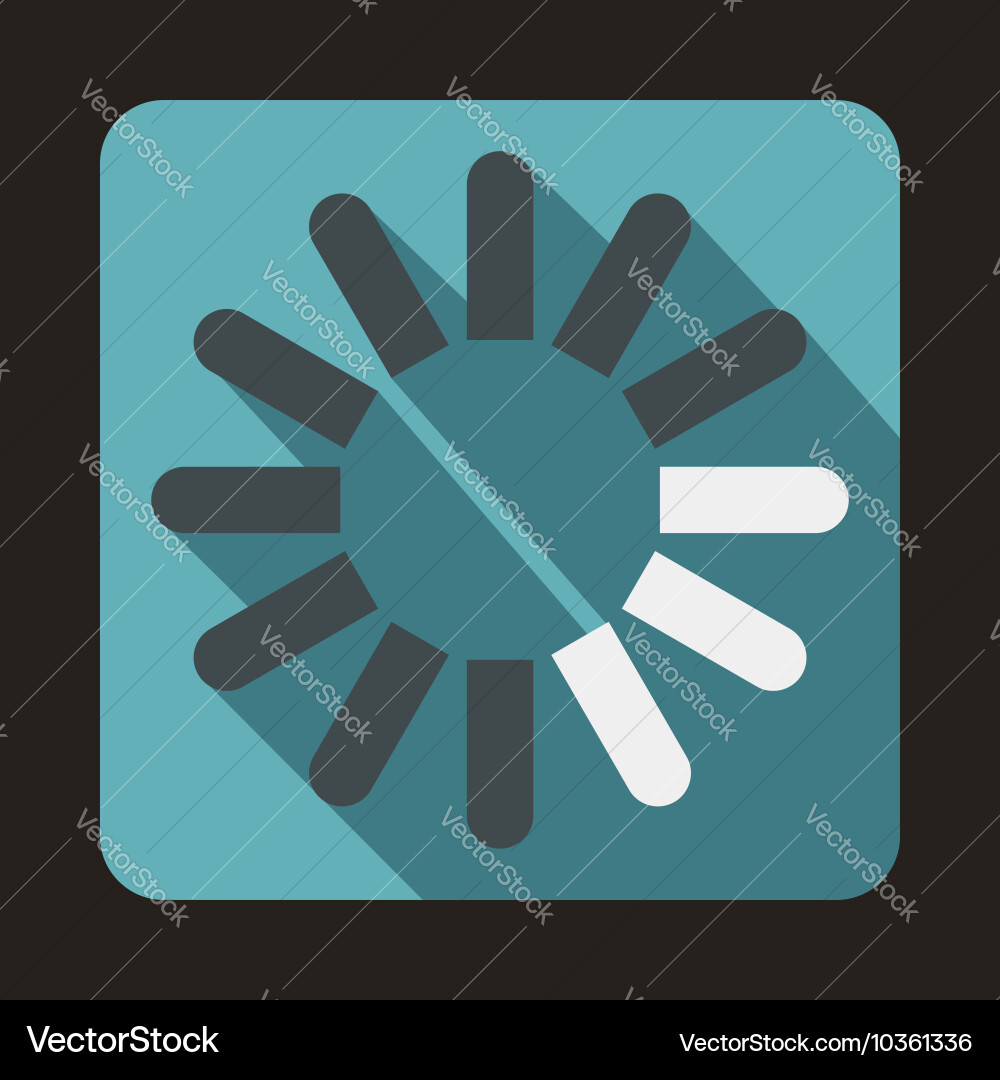 Loading circle icon flat style vector image