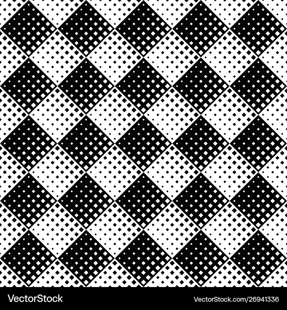 Monochrome abstract diagonal square pattern Monochrome abstract diagonal square pattern vector image
