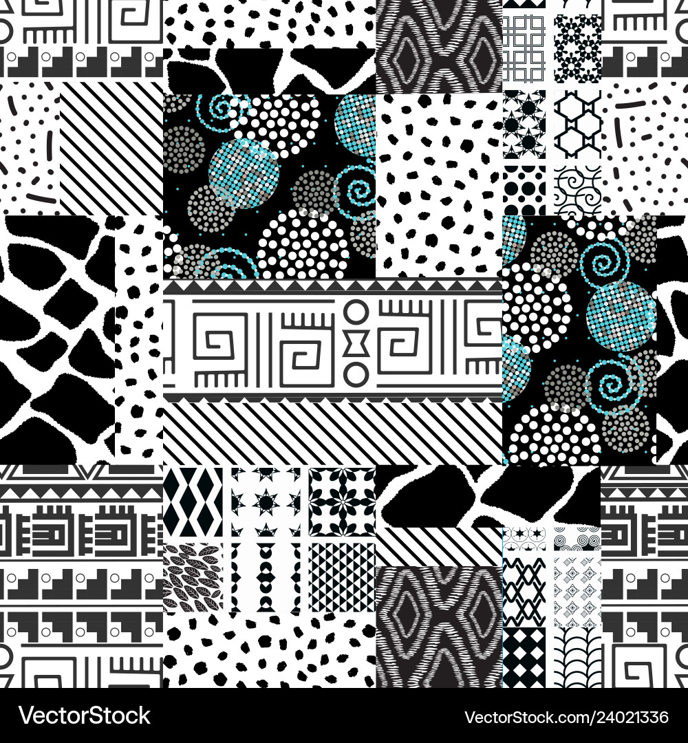 Patchwork seamless texture Patchwork seamless texture vector image