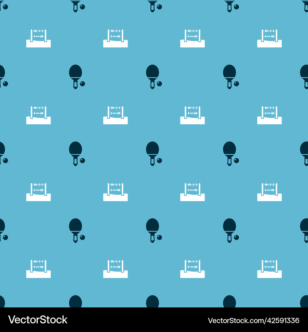 Set racket and ball abacus on seamless pattern Set racket and ball abacus on seamless pattern Vector Image