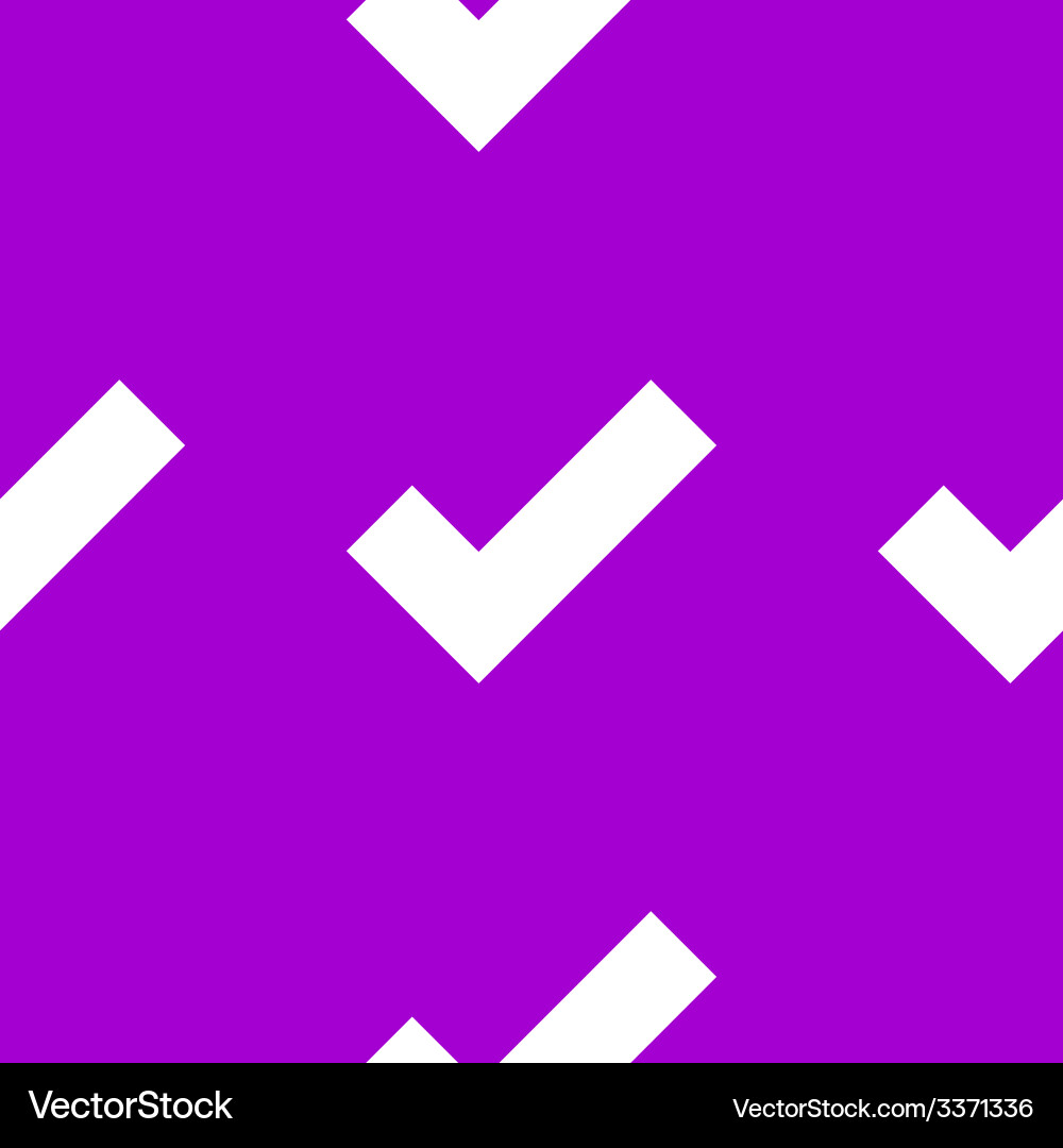 Tick web icon flat design seamless pattern vector image
