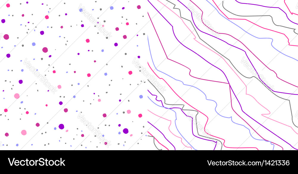 Trend background dots and lines texture pattern vector image