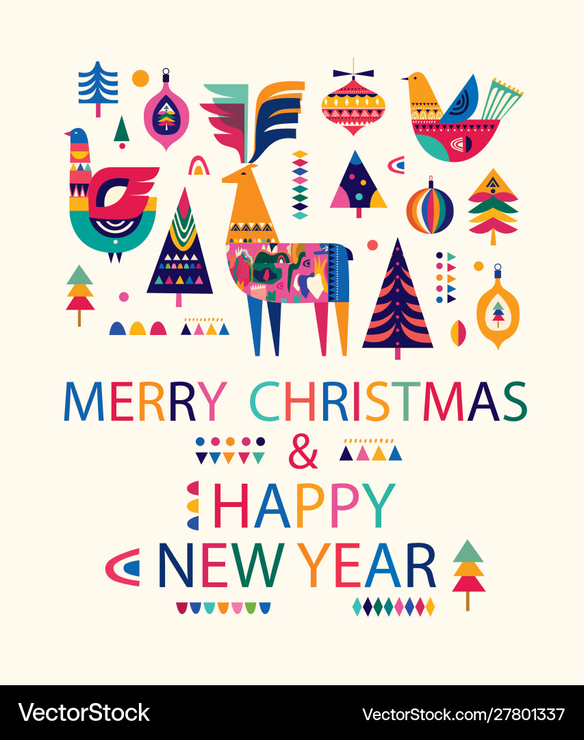 Christmas poster Christmas poster vector image
