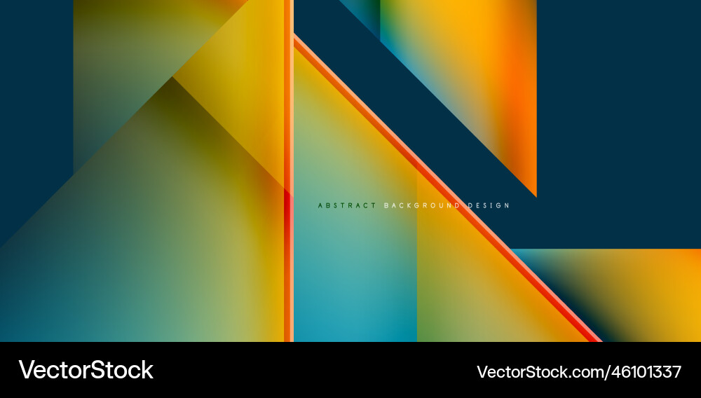 Dynamic triangle design with fluid gradient colors Vector Image