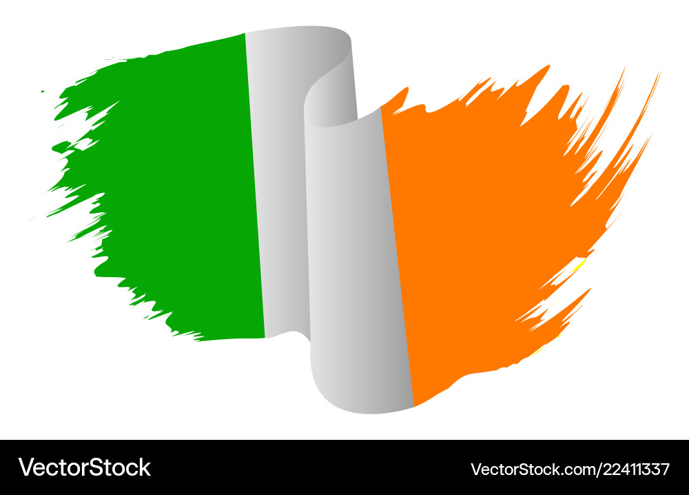Ireland flag symbol icon design irish color Ireland flag symbol icon design irish color vector image
