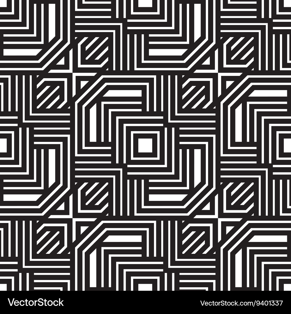Modern Geometric Lines Pattern vector image