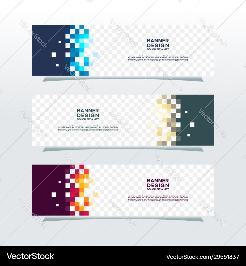 Modern web banners template with diagonal Modern web banners template with diagonal vector image