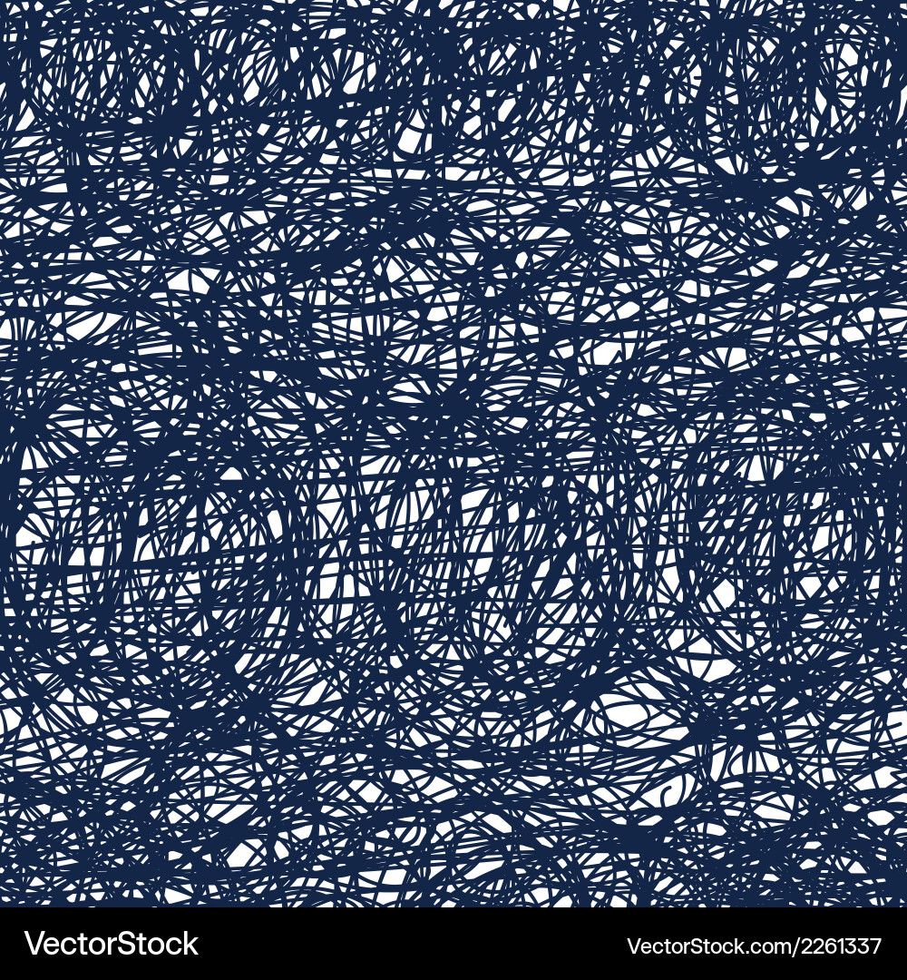 Monochrome Abstract Scribble Pattern vector image