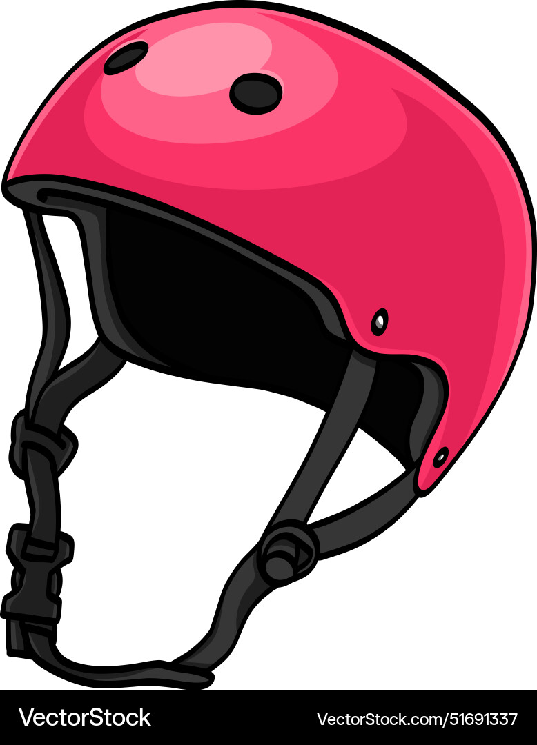 Pink skateboard helmet Vector Image