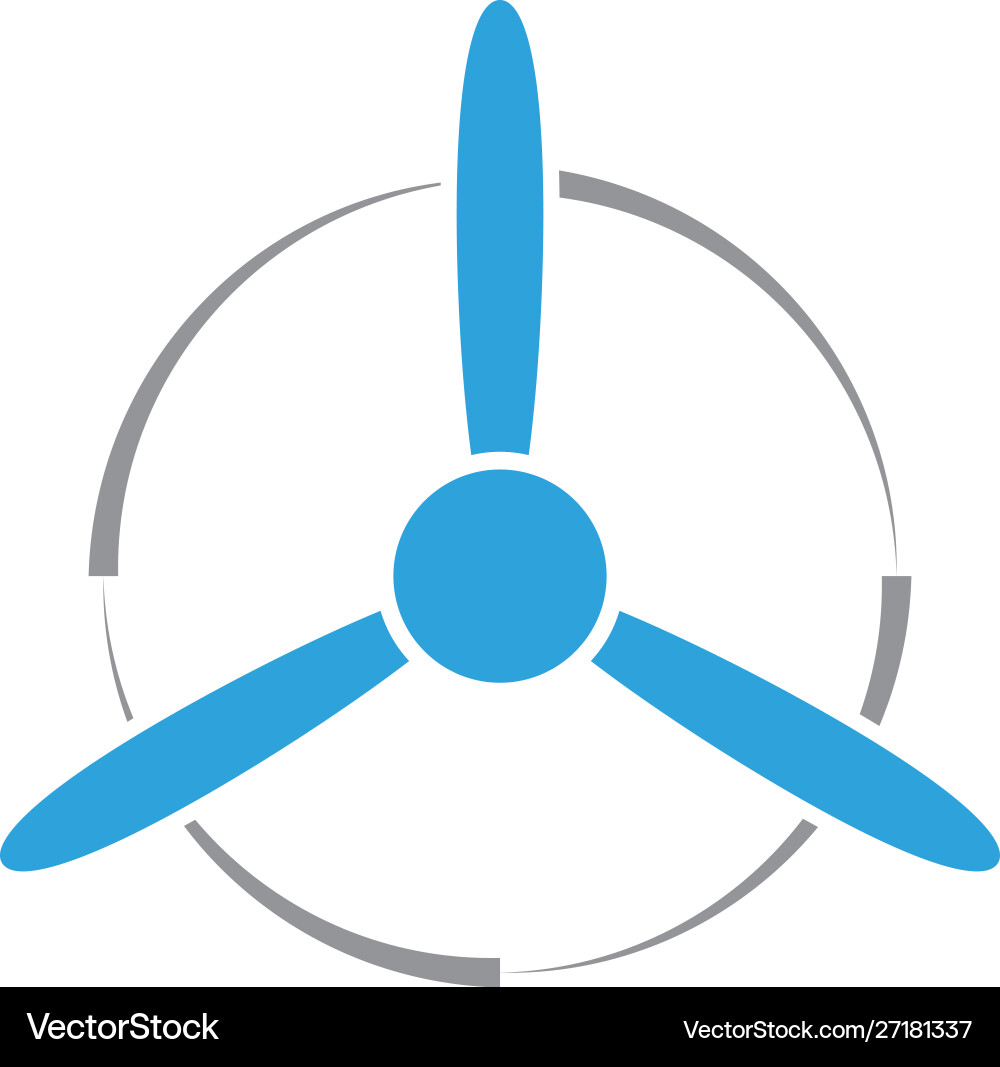 Propeller graphic design template isolated Propeller graphic design template isolated Vector Image