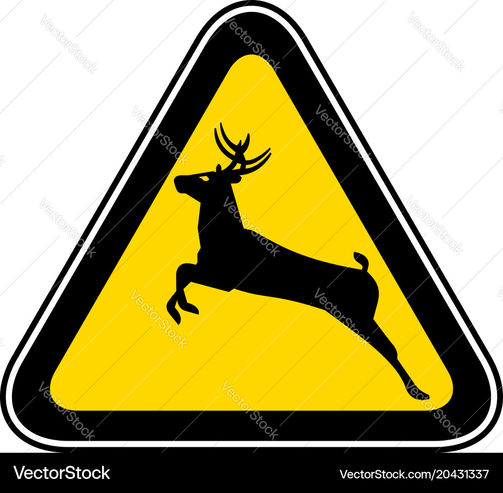 Triangular warning hazard symbol Vector Image
