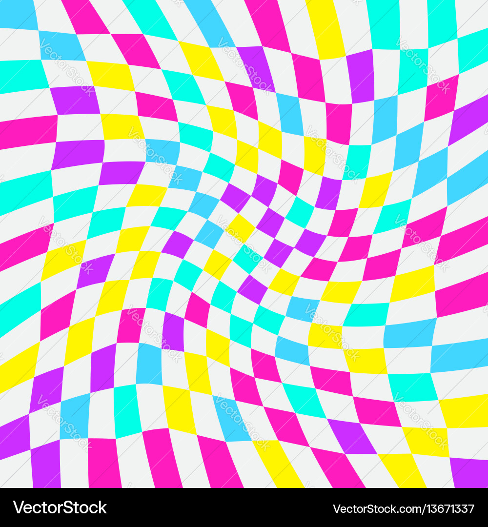 Unequal checks abstract checkered background Vector Image