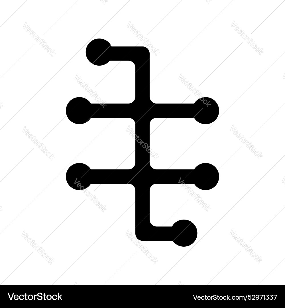 Version control line icon isolated on white Version control line icon isolated on white vector image