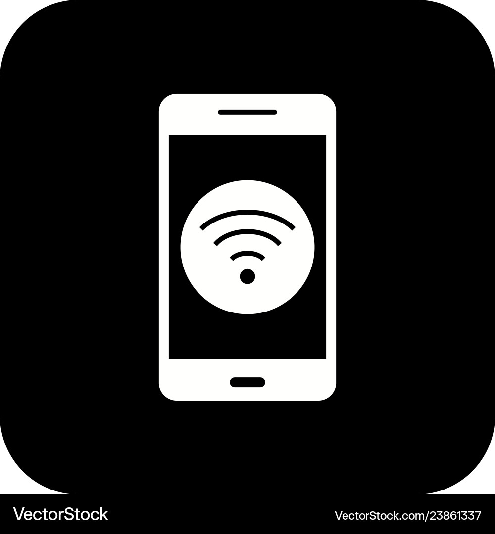 Wifi mobile application icon Vector Image