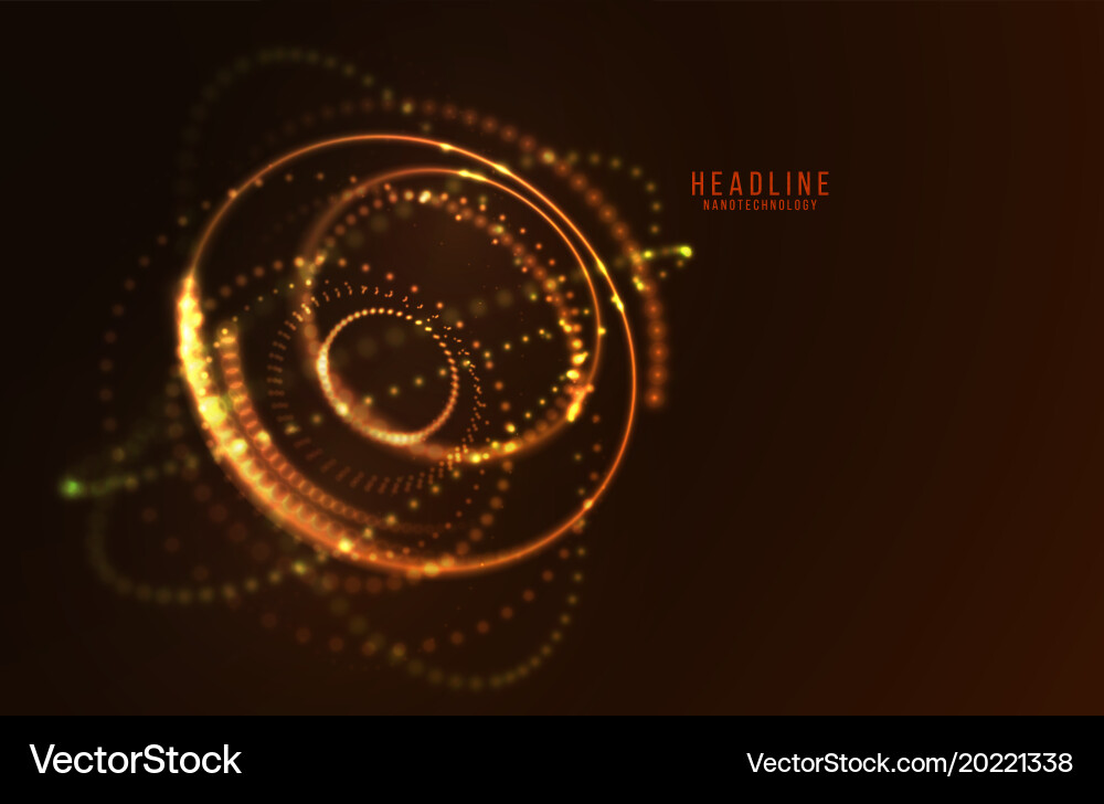 Abstract futuristic hud 3d object Vector Image