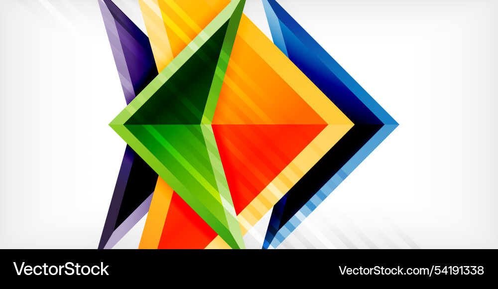 Arrows with 3d effect abstract background Vector Image