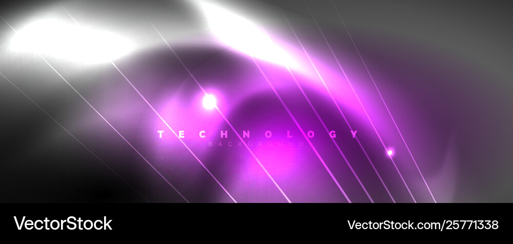 Color light with lines outer space background vector image