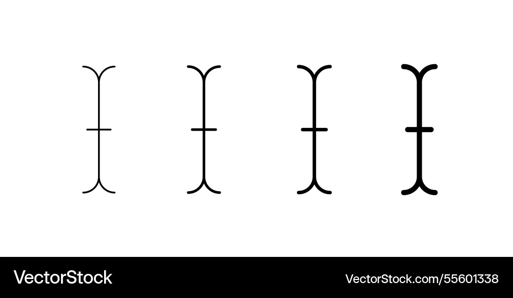 Cursor pointer icon for editing and ui navigation vector image