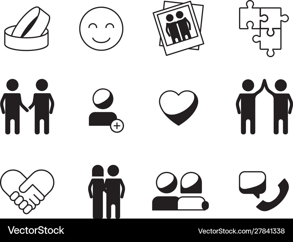 Freundschaft Symbol Liebe Beziehung Symbole Familie Freundschaft Symbol Liebe Beziehung Symbole Familie vektorbild