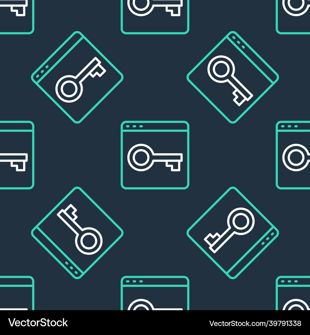 Line secure your site with https ssl icon Line secure your site with https ssl icon vector image